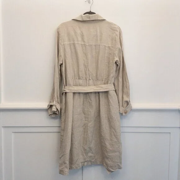 chinese dress ladies Hudson Linen Trench Dress
